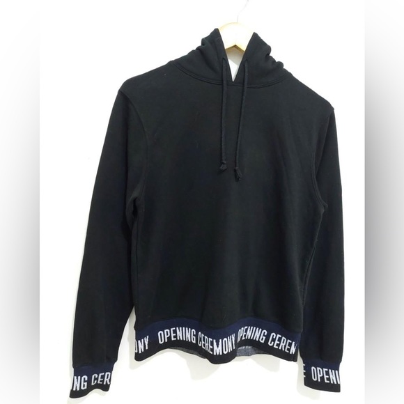 (a set)OPENING CEREMONY - ELASTIC LOGO HEM HOODIE (S) AND SWEATPANTS (XS) - Picture 3 of 5